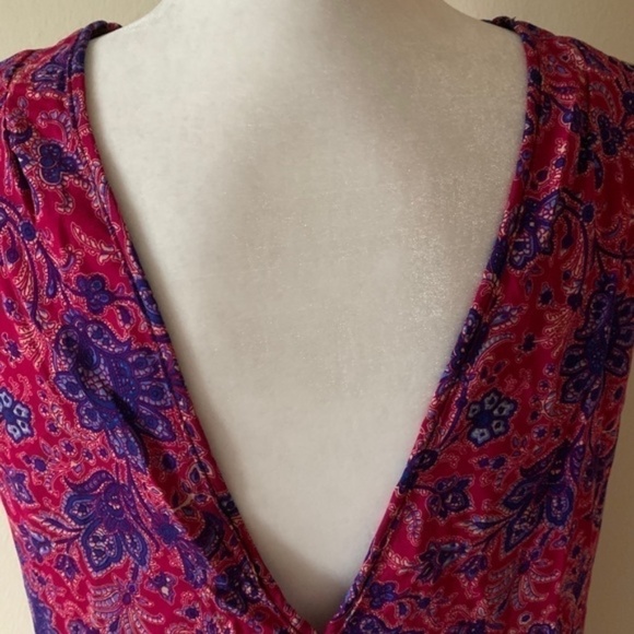 LF paisley floral cut out shift dress size M NWT - Picture 10 of 15